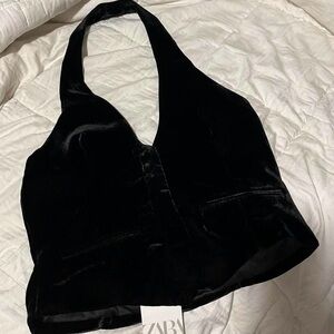 Zara velvet top size S